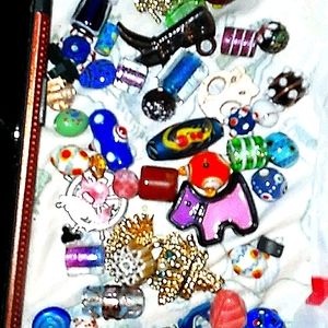 Fimo and glass beads
